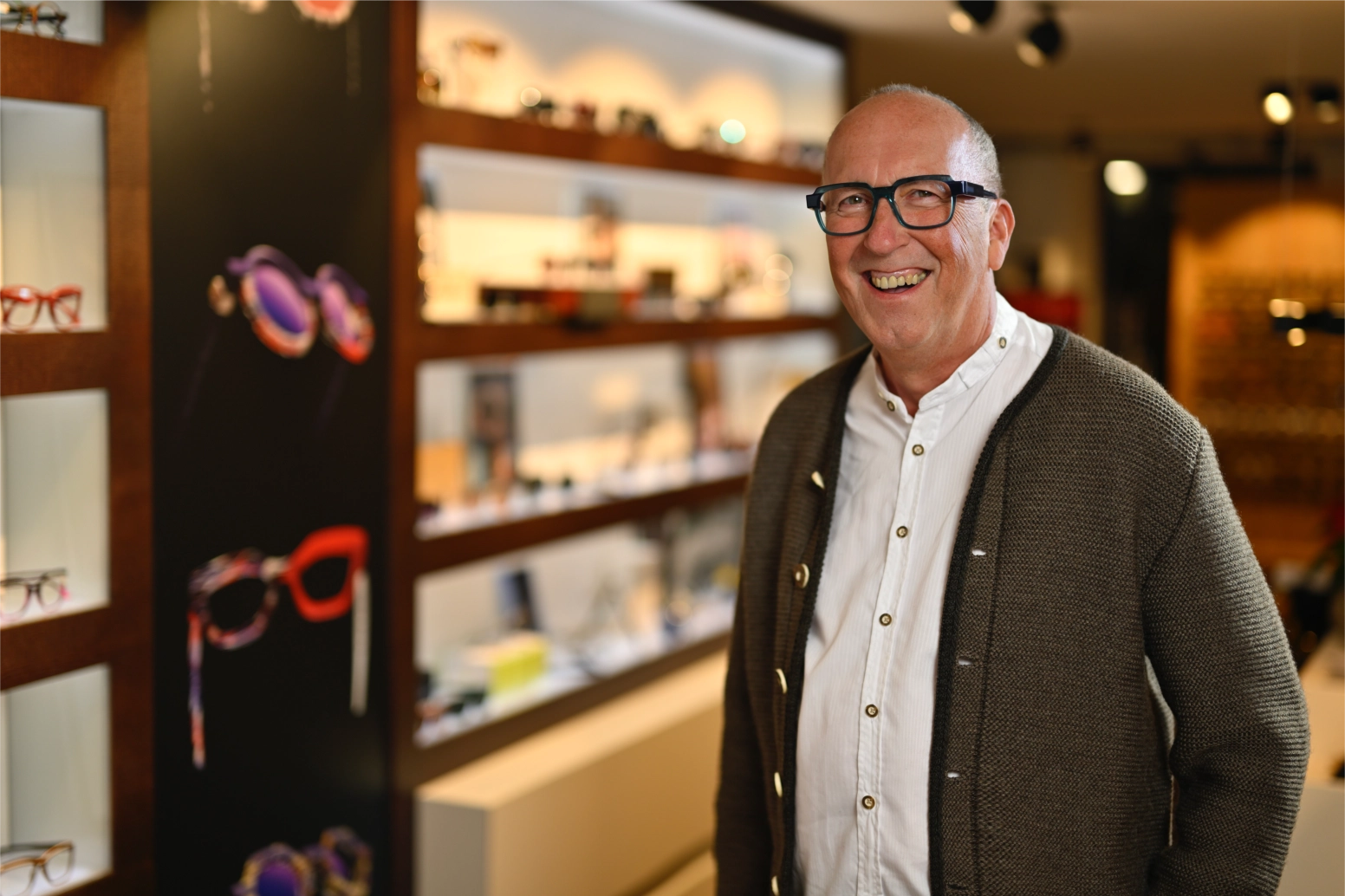 Porträt von Klaus-Peter Geiger, Augenoptikermeister
